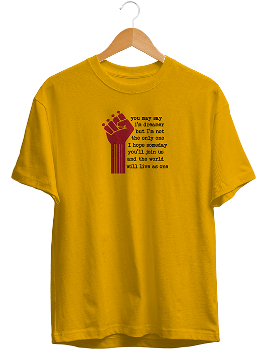 beatles-T shirt-mustrd